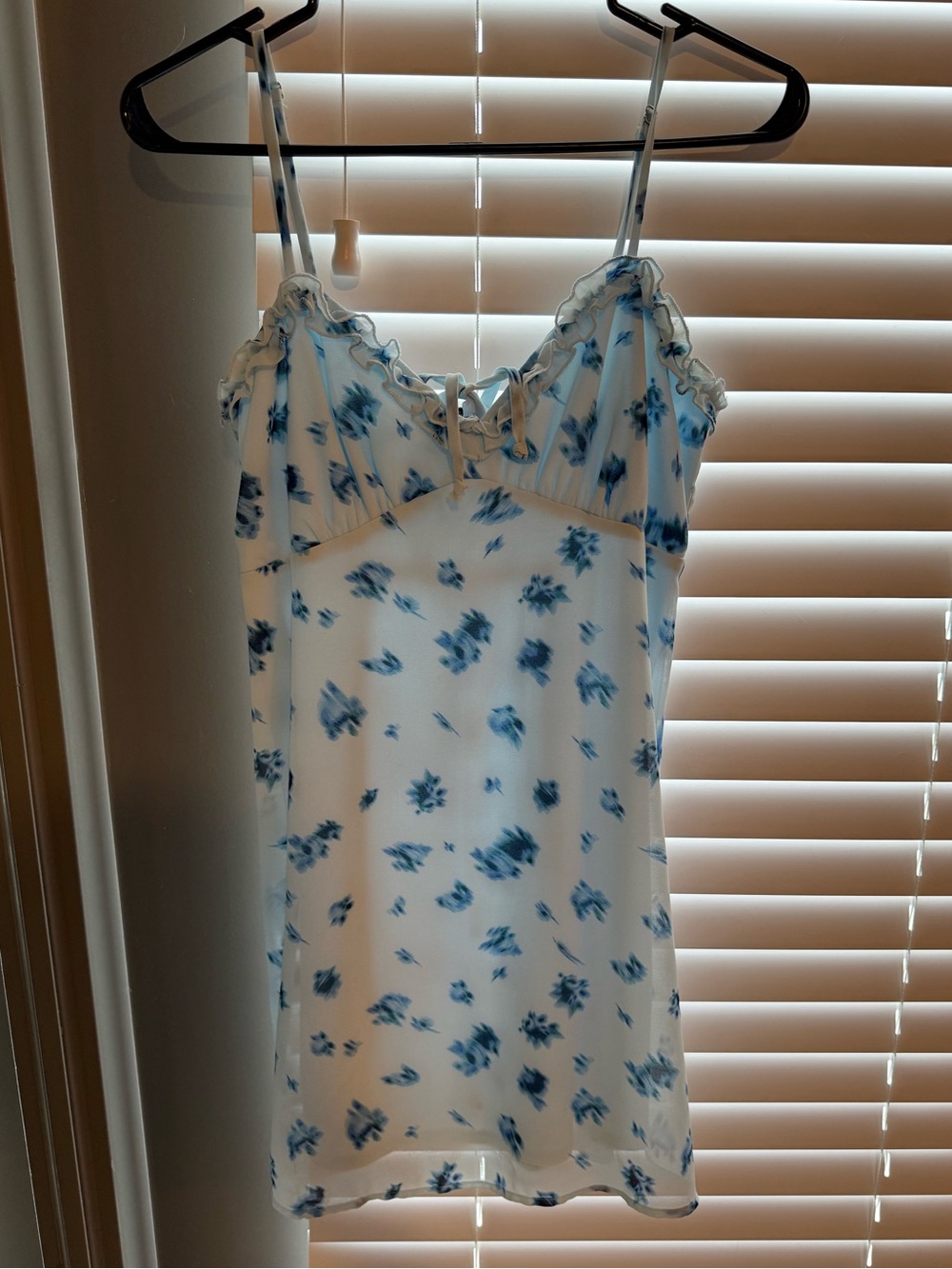 Wild Fable Slip Dress with Blue Floral Print